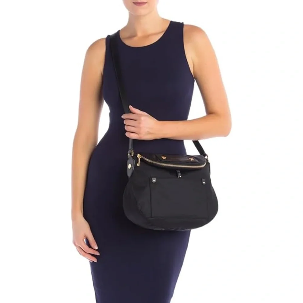 Marc Jacobs Preppy Natasha Nylon Large Crossbody Bag - Rock Grey - Picture 4 of 6